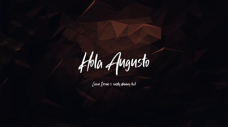 Hola Augusto Font