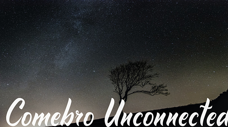 Comebro Unconnected Font