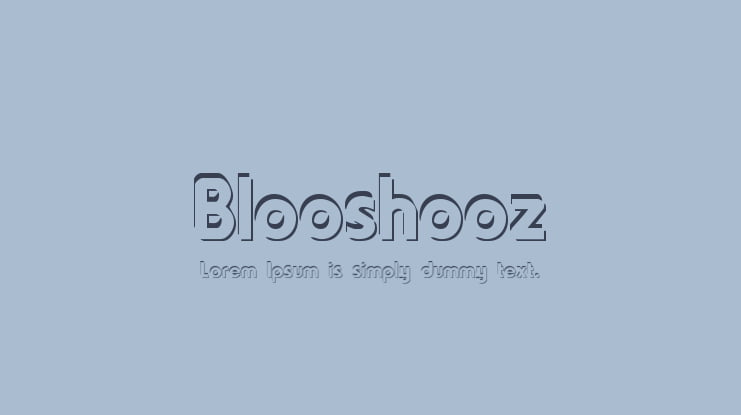 Blooshooz Font
