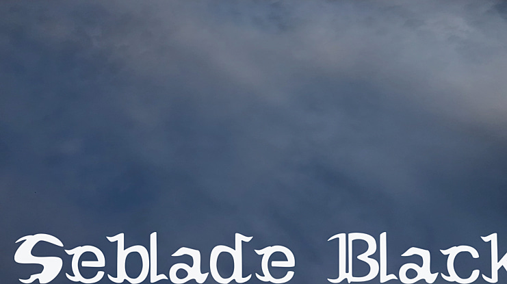 Seblade Black Font Family