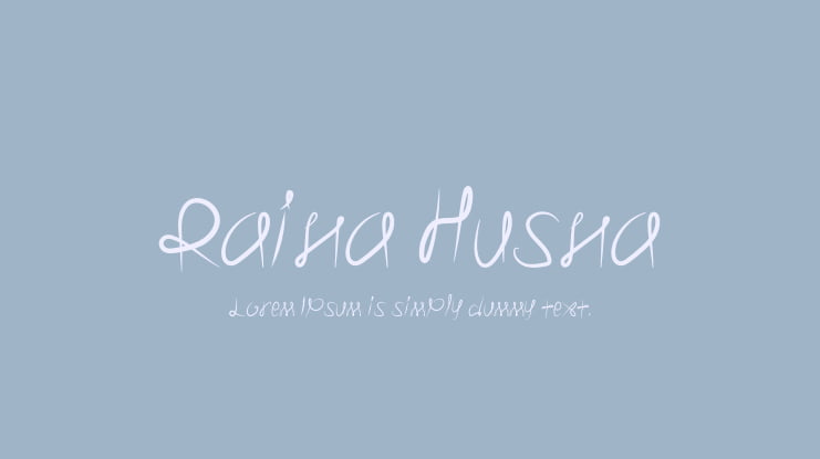 Raina Husna Font Family