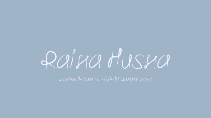 Raina Husna Font Family
