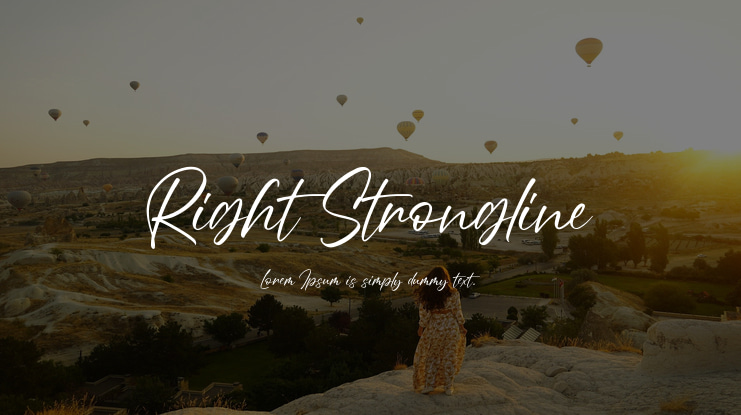 Right Strongline Font