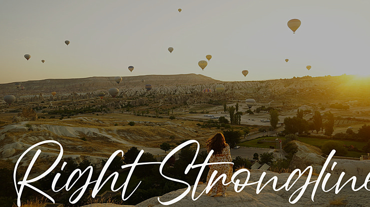 Right Strongline Font