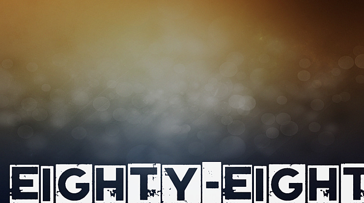 Eighty-Eight Font