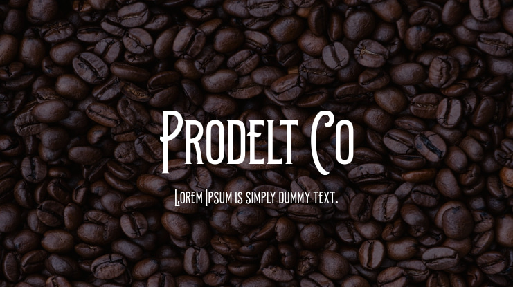 Prodelt Co Font