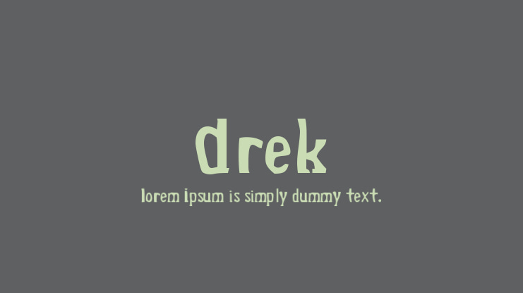 Drek Font Family