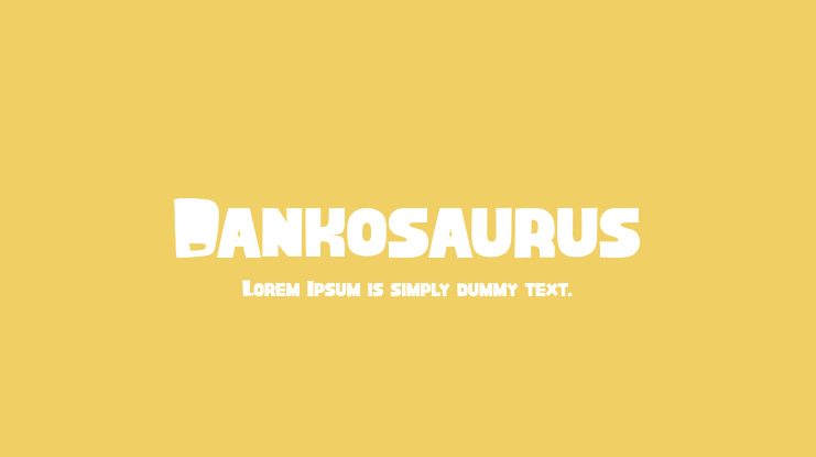 Dankosaurus Font