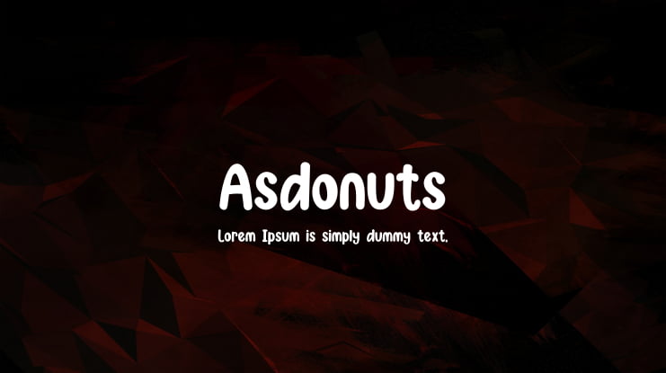 Asdonuts Font