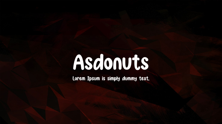 Asdonuts Font