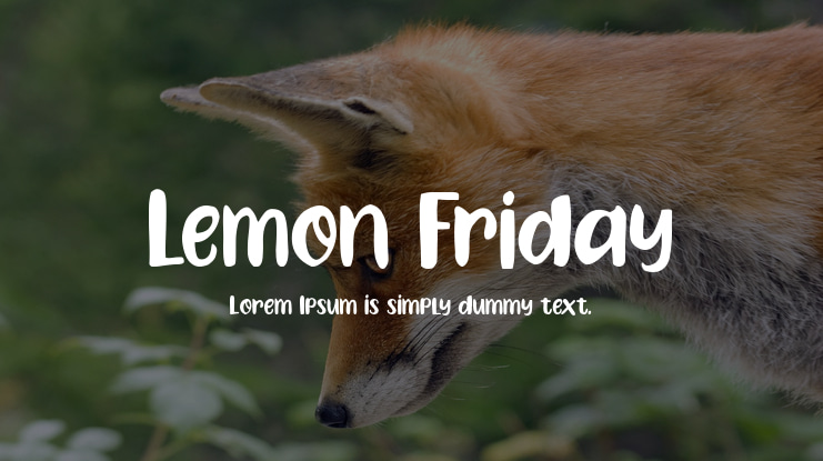 Lemon Friday Font
