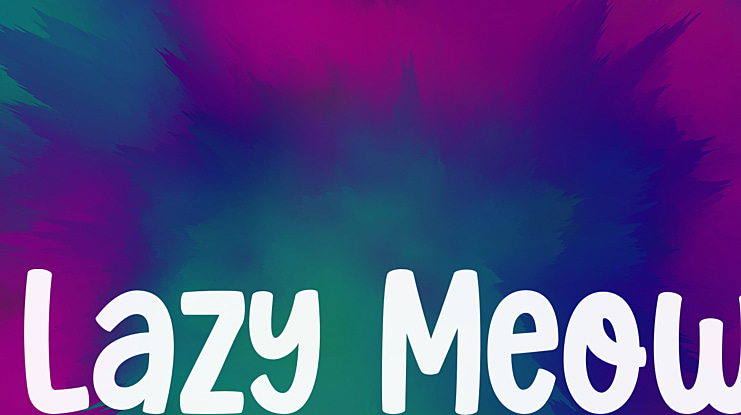 Lazy Meow Font