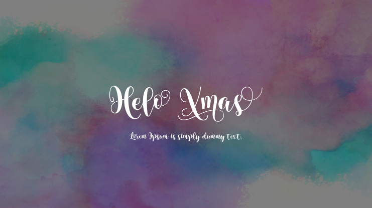 Helo Xmas Font