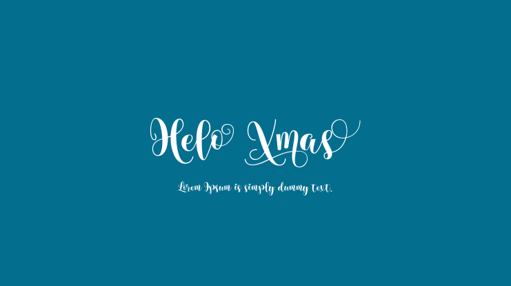 Helo Xmas Font