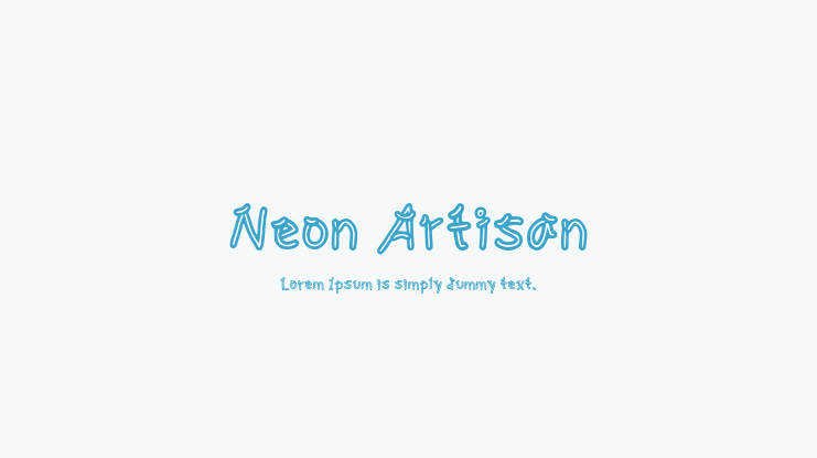 Neon Artisan Font
