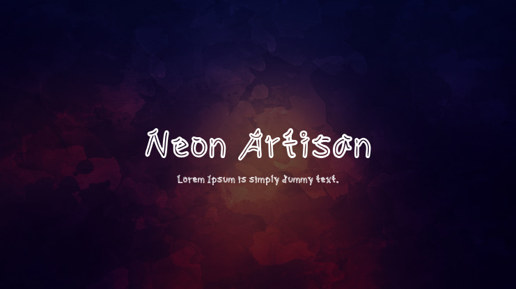 Neon Artisan Font