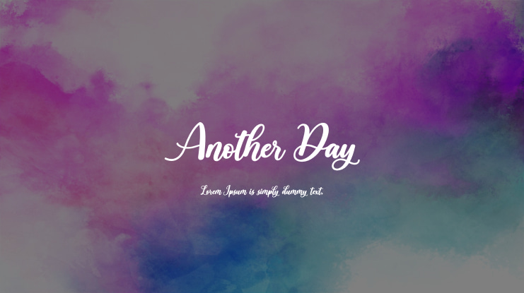 Another Day Font