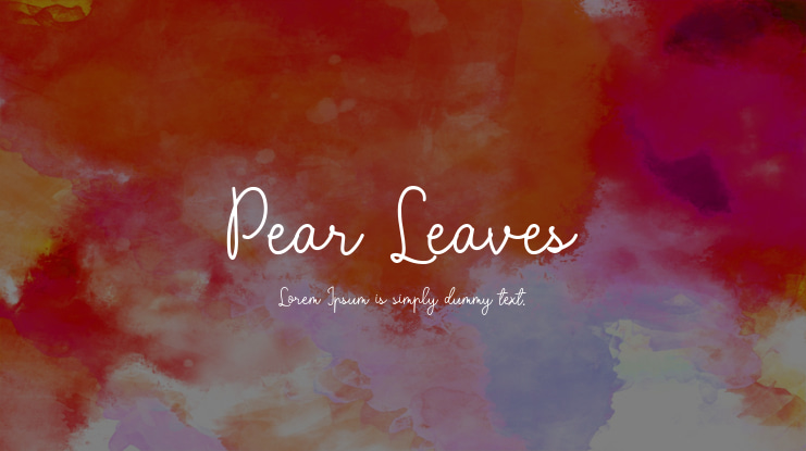 Pear Leaves Font