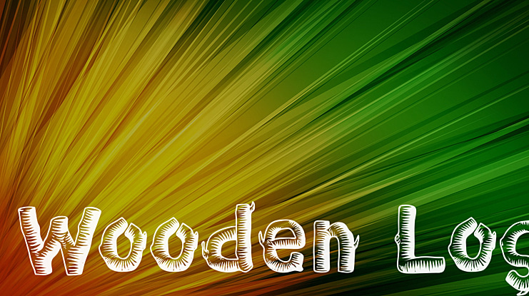 Wooden Log Font