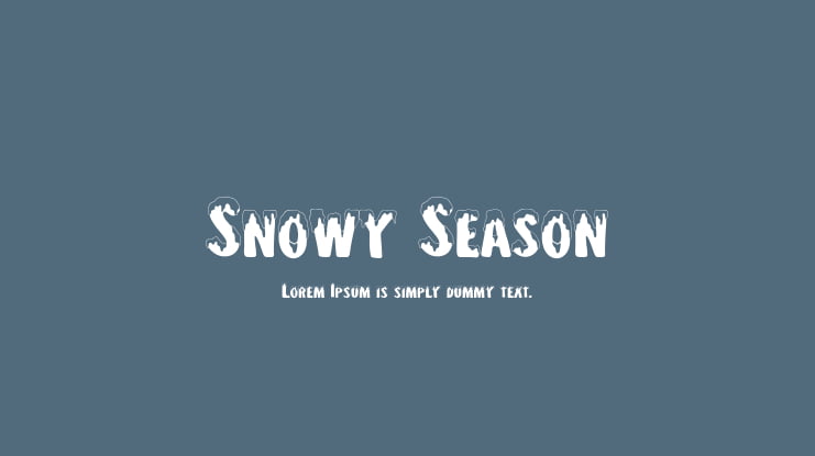 Snowy Season Font