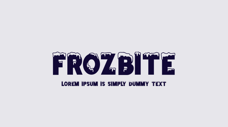 FROZBITE Font