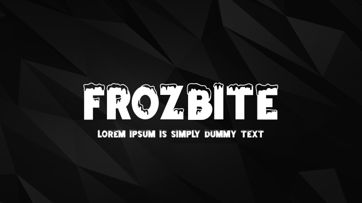 FROZBITE Font