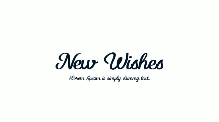 New Wishes Font