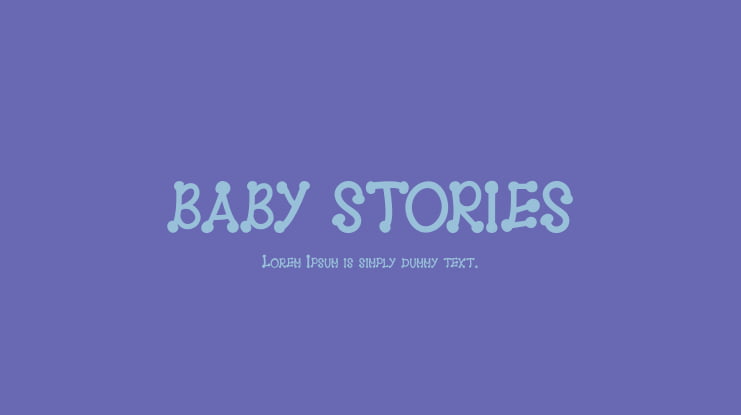 BABY STORIES Font