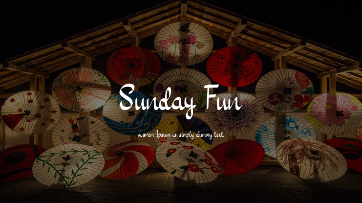 Sunday Fun Font