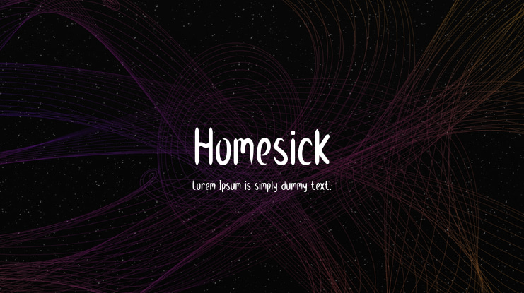 Homesick Font