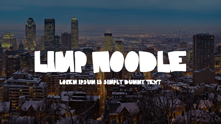 Limp Noodle Font