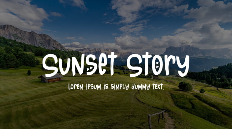 Sunset Story Font
