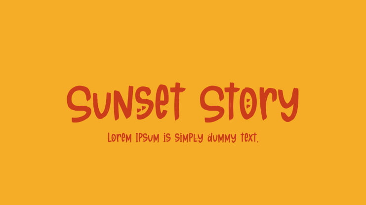 Sunset Story Font