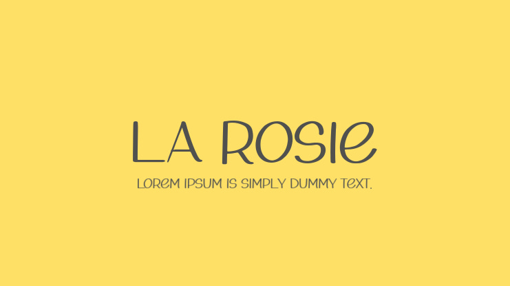 La Rosie Font