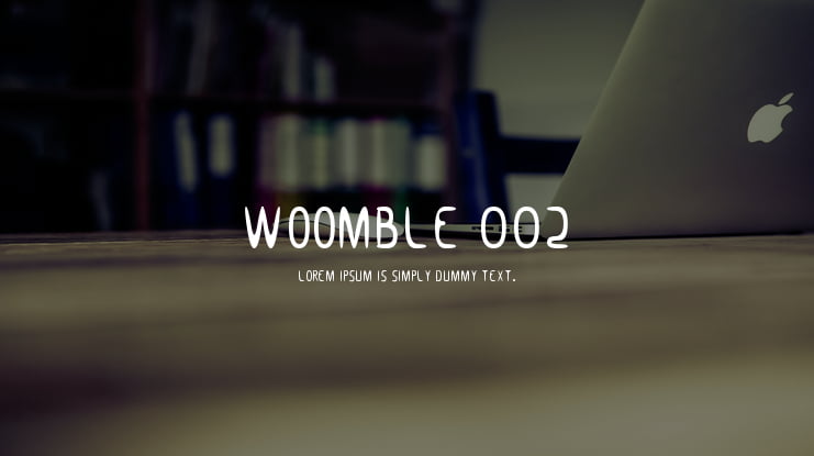 Woomble 002 Font