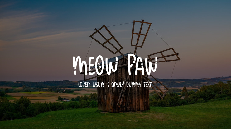 Meow Paw Font