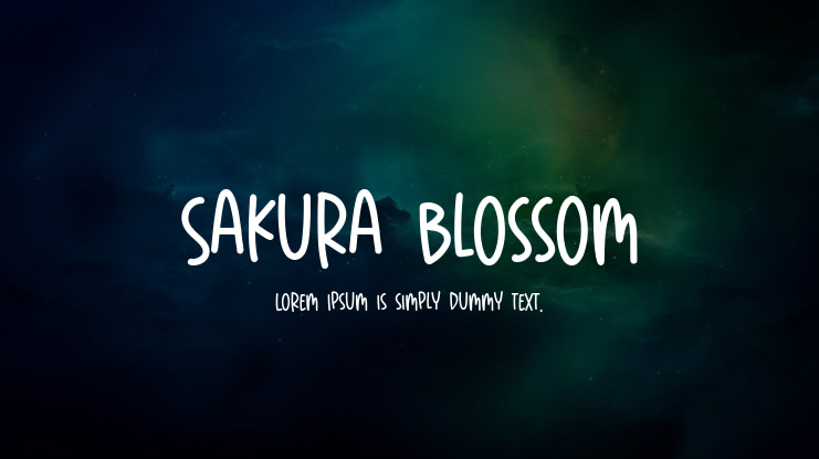 Sakura Blossom Font