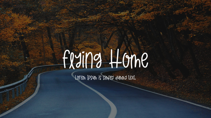 Flying Home Font