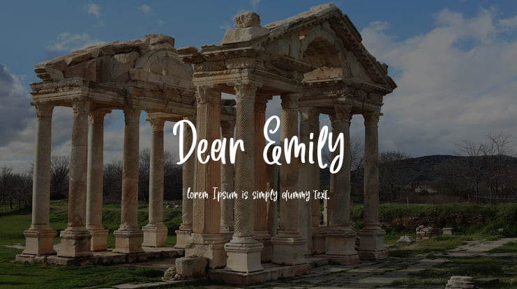 Dear Emily Font