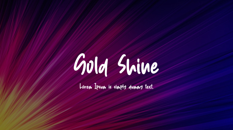 Gold Shine Font