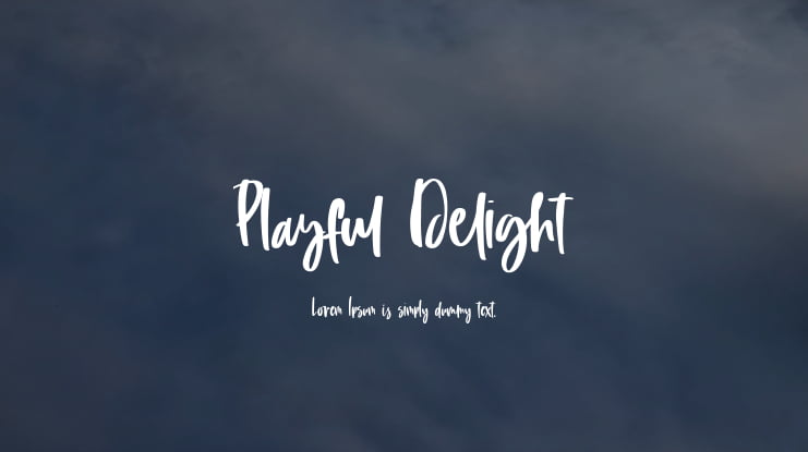 Playful Delight Font