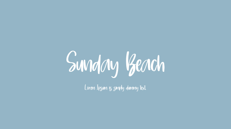 Sunday Beach Font
