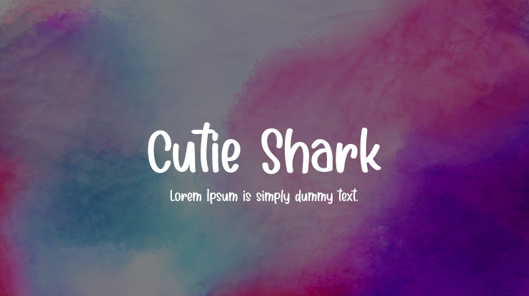 Cutie Shark Font