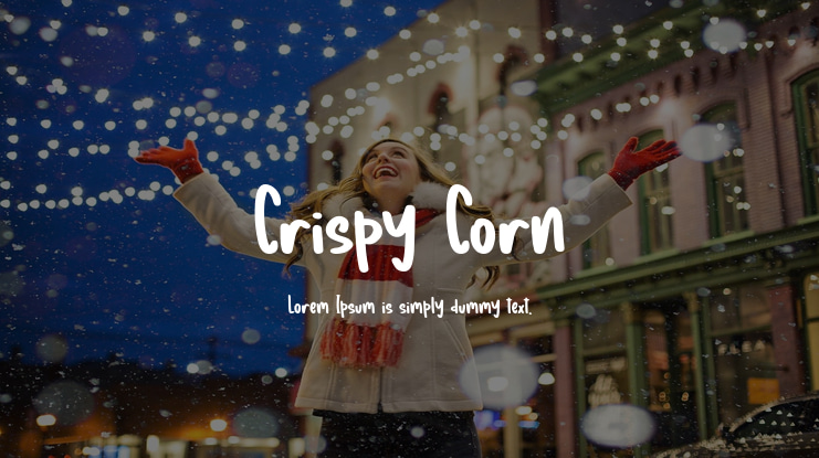 Crispy Corn Font