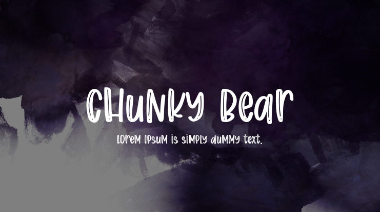 Chunky Bear Font