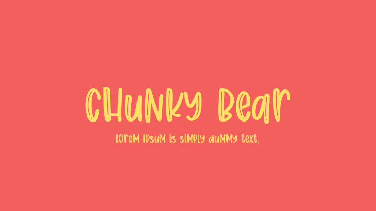 Chunky Bear Font