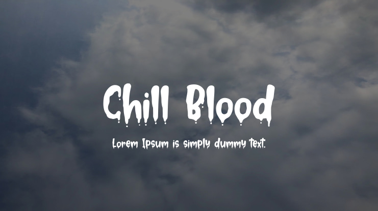 Chill Blood Font