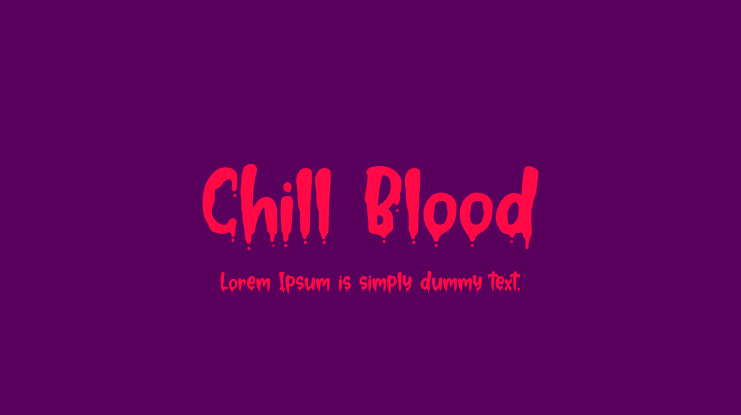 Chill Blood Font