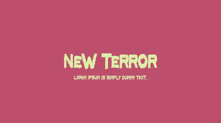 New Terror Font