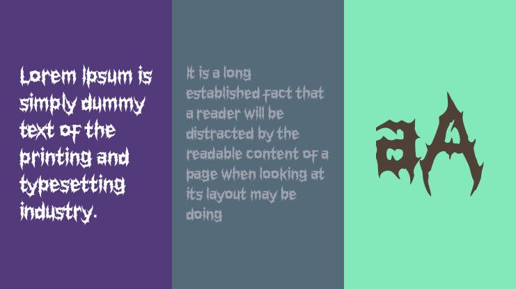 SLAUGHTER OF THE DEATH Font